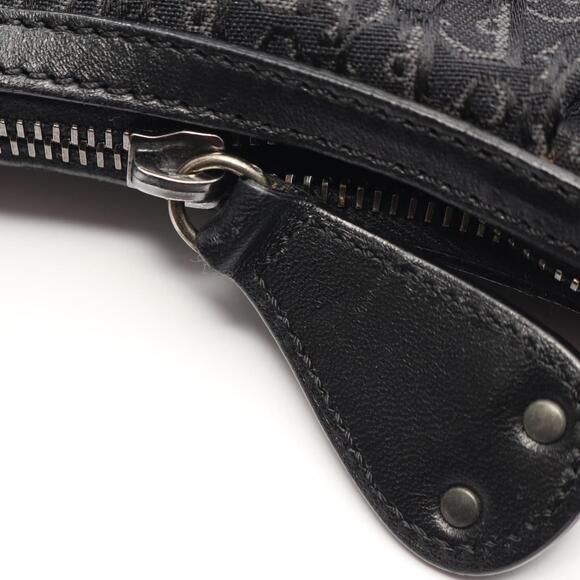 CHRISTIAN DIOR Black Leather Shoulder Bag